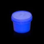 Vopsea invizibila fluorescenta reactiva uv, transparenta albastra recipient 100 g