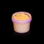 Vopsea invizibila fluorescenta reactiva uv, transparenta galbena recipient 30 g