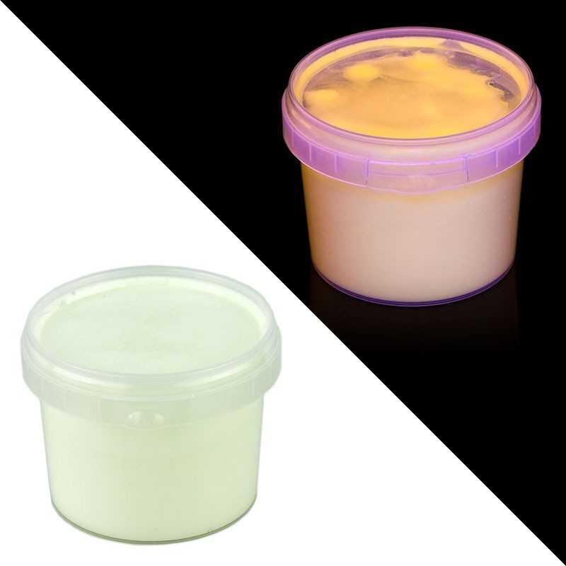 Vopsea invizibila fluorescenta reactiva uv, transparenta galbena recipient 30 g