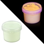 Vopsea invizibila fluorescenta reactiva uv, transparenta galbena recipient 30 g