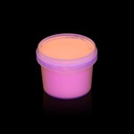Vopsea invizibila fluorescenta reactiva uv, transparenta portocalie recipient 100 g
