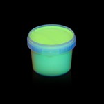 Vopsea invizibila fluorescenta reactiva uv, transparenta verde recipient 100 g