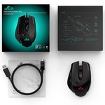 Mouse gaming optic 12000 dpi, cu fir, 7 butoane, usb, led rgb, rii