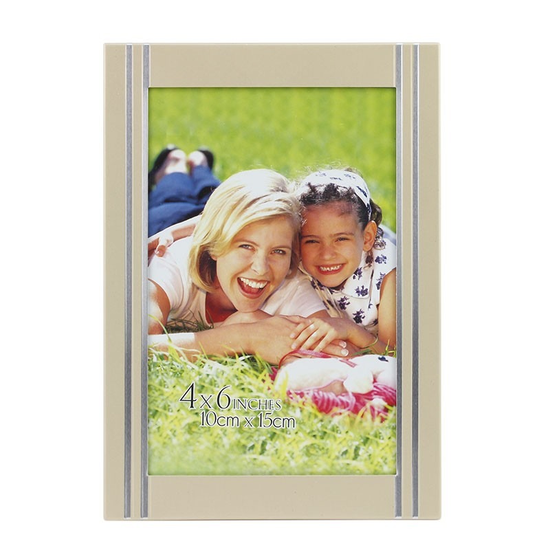 Rama foto golden memories metalica, 10x15, pentru birou, insertii arginti