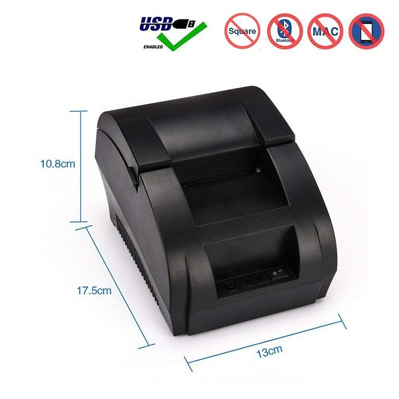Imprimanta termica pos, 58 mm, 203 dpi, usb