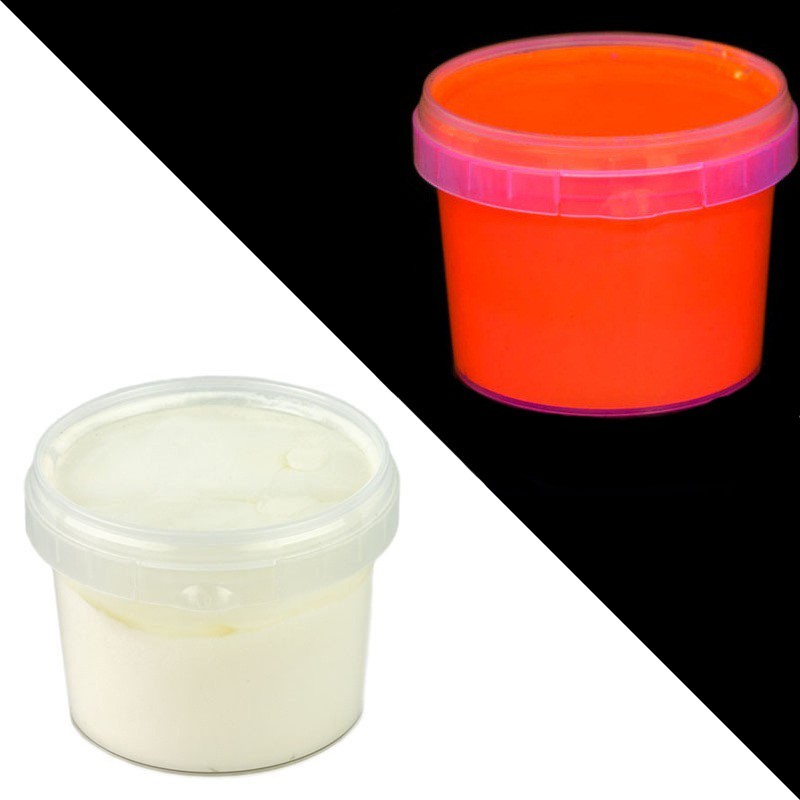 Vopsea invizibila fluorescenta reactiva uv, transparenta rosie recipient 750 g