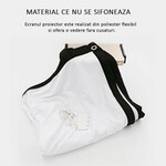 Ecran de proiectie 120 inch 16:9 textil, 268x155 cm, portabil, fixare perete