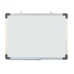 Tabla magnetica premium alba 90x120 cm, rama de aluminiu, fixare perete, suport markere