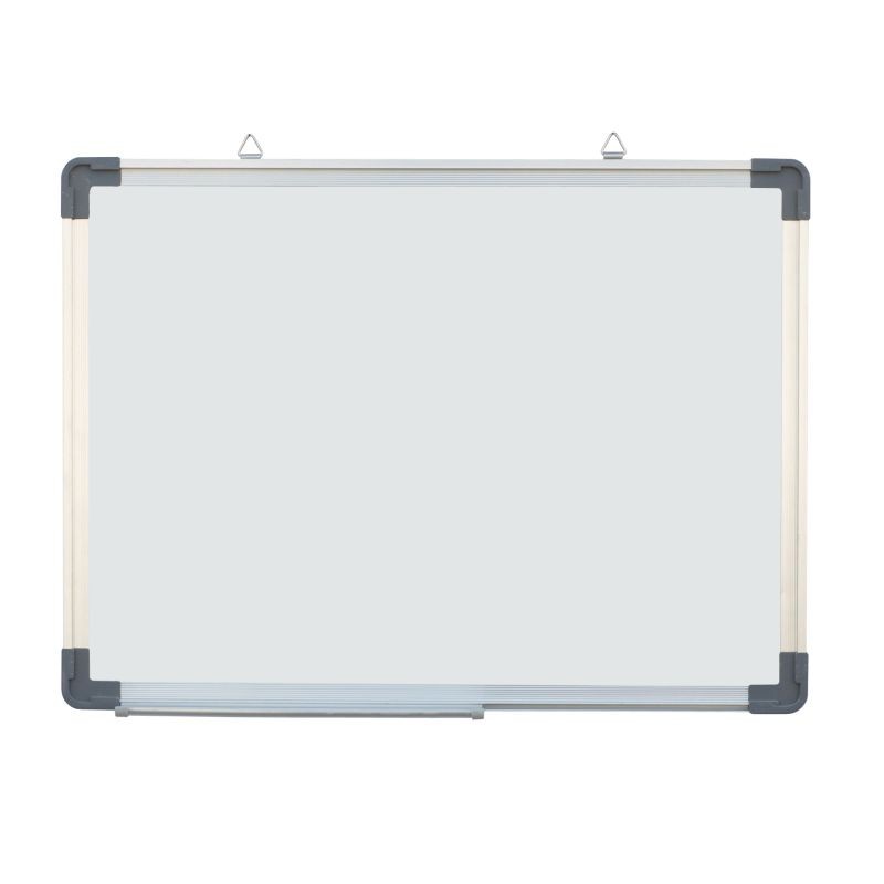 Tabla magnetica premium alba 90x120 cm, rama de aluminiu, fixare perete, suport markere