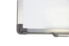 Tabla magnetica premium alba 90x120 cm, rama de aluminiu, fixare perete, suport markere