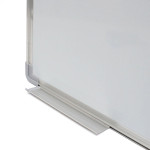 Tabla magnetica premium alba 90x120 cm, rama de aluminiu, fixare perete, suport markere