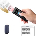 Cititor coduri bare bluetooth 1d portabil, receiver usb, android ios usb, arm 32, 16mb, display 0.96 inch