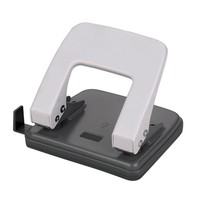Perforator metalic 40 coli, 2 perforatii 6 mm, rigla ghidaj, heavy duty, bright office