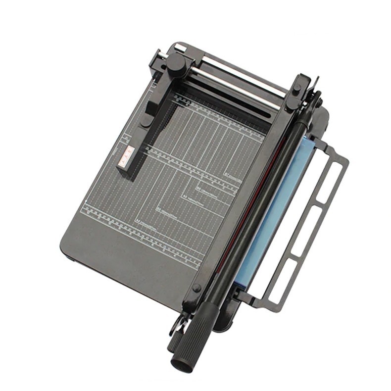 Ghilotina manuala profesionala a4, 400 coli, heavy duty, ghidaj, marcaje, sistem fixare, bright office