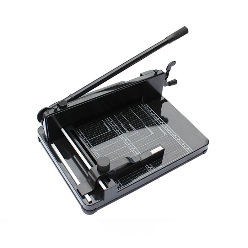 Ghilotina manuala profesionala a4, 400 coli, heavy duty, ghidaj, marcaje, sistem fixare, bright office