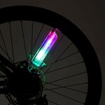 Lumina spita bicicleta 32 led-uri, 4 culori, 30 modele glow, baterii aaa
