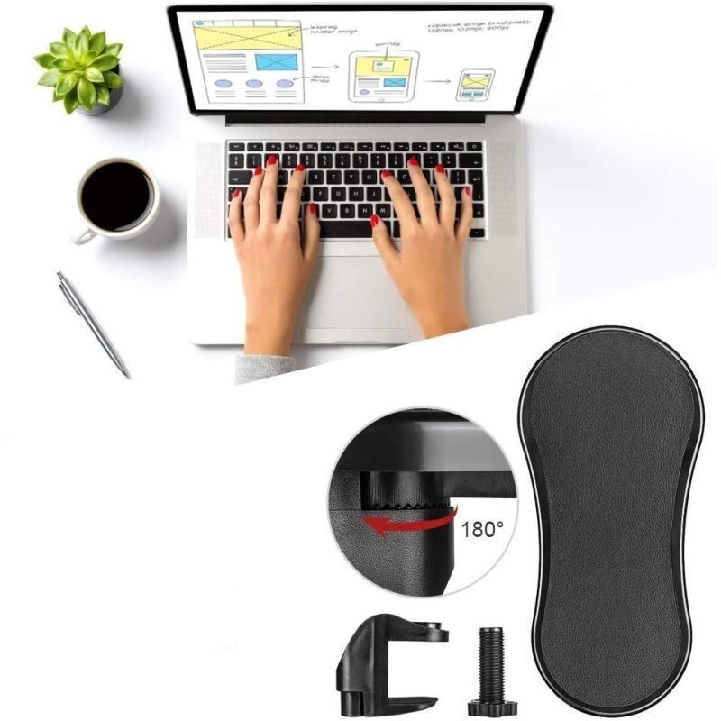 Suport ergonomic de brat pentru birou, corectare postura, unghi reglabil, 28x13.5 cm