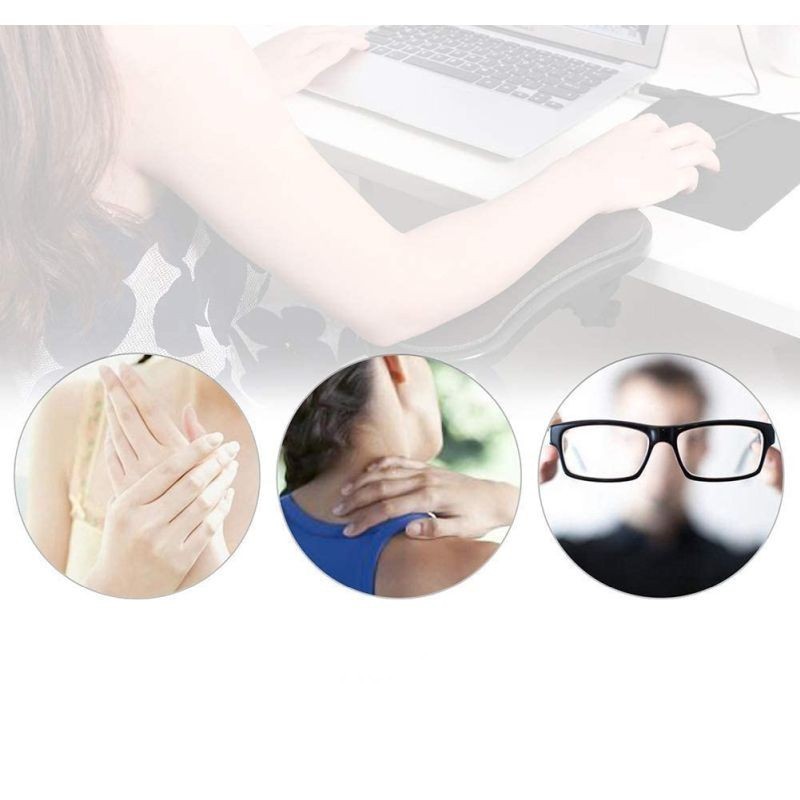 Suport ergonomic de brat pentru birou, corectare postura, unghi reglabil, 28x13.5 cm