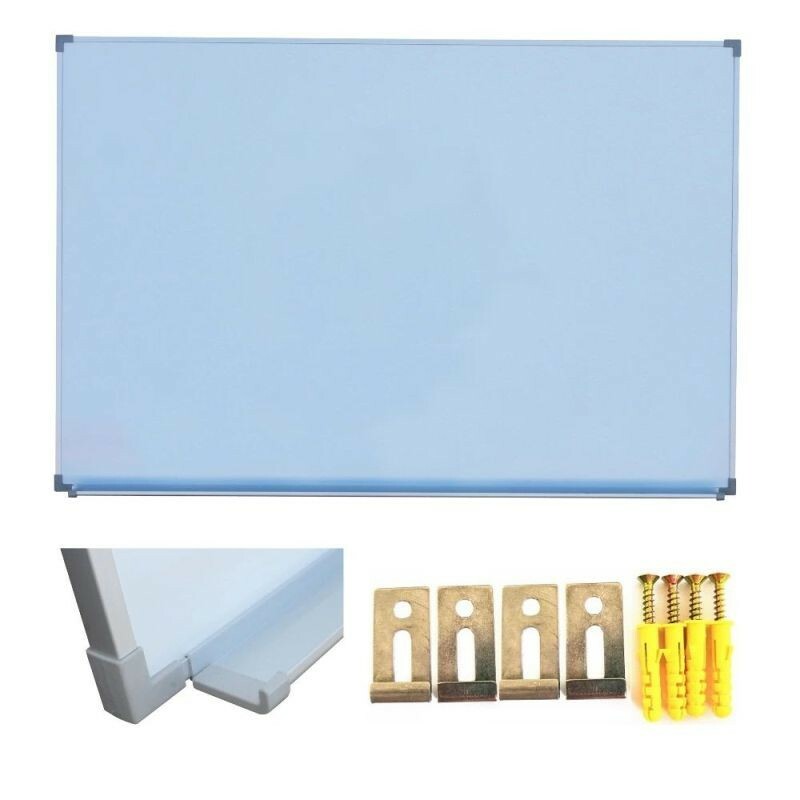 Tabla magnetica whiteboard, 90x120 cm, rama aluminiu slim, suport markere