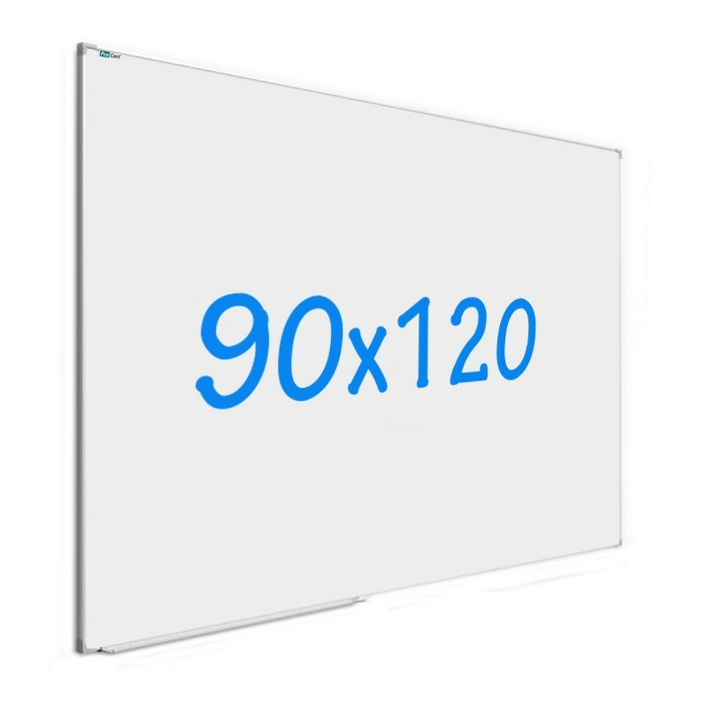 Tabla magnetica whiteboard, 90x120 cm, rama aluminiu slim, suport markere