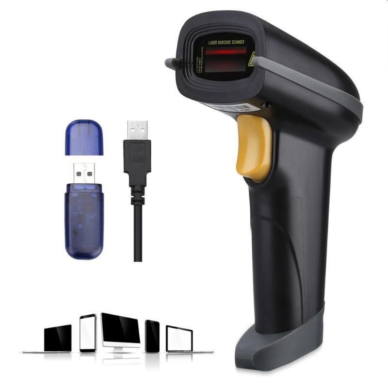Cititor cod bare 1d wireless, de viteza mare 433mhz, arm 32-bit cortex, mod inventar, usb, euccoi