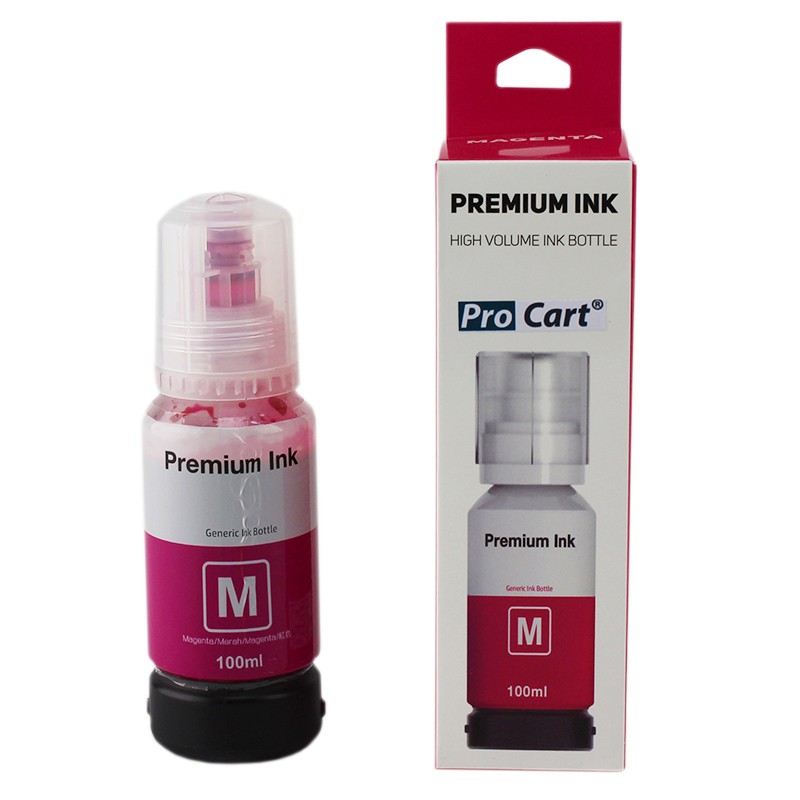 Cerneala compatibila premium epson l102, l103, l105, l106 ecotank, flacon xxl 100 ml culoare magenta