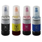 Cerneala compatibila premium epson l102, l103, l105, l106 ecotank, flacon xxl 100 ml culoare cyan