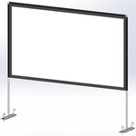 Ecran proiectie, 100 inch pe  suport, format 16:9, portabil, unghi vizual larg