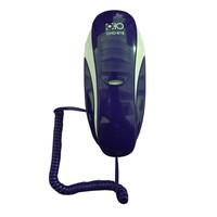 Telefon fix, cu fir, tastatura mare, montare pe perete, functii reapelare, mute, silentios culoare albastru