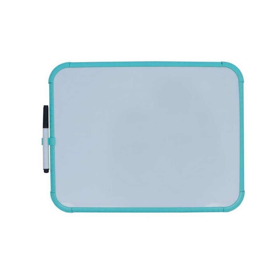 Tabla magnetica alba 28x35.6 cm, rama plastic, cu marker inclus