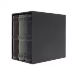 Set 3 albume foto 10x15, elegant, 600 poze, piele ecologica, cutie decorativa lemn