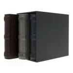 Set 3 albume foto 10x15, elegant, 600 poze, piele ecologica, cutie decorativa lemn