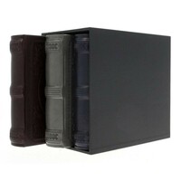 Set 3 albume foto 10x15, elegant, 600 poze, piele ecologica, cutie decorativa lemn