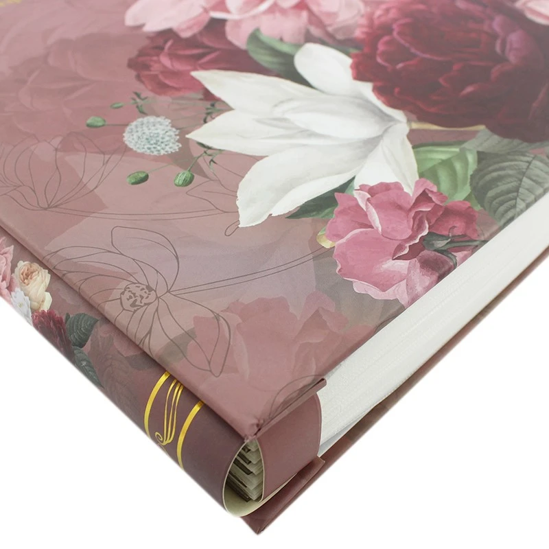 Album foto peonies flowers format 10x15, 500 fotografii, 31x35 cm culoare roz