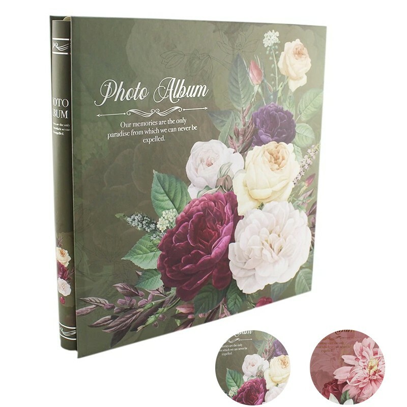 Album foto peonies flowers format 10x15, 500 fotografii, 31x35 cm culoare roz
