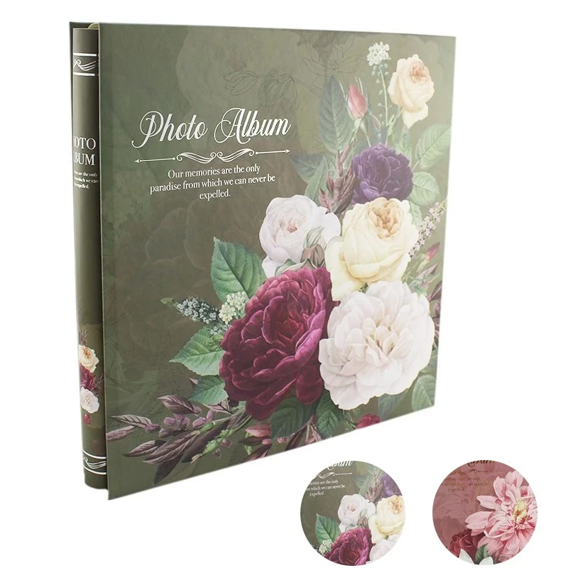 Album foto peonies flowers format 10x15, 500 fotografii, 31x35 cm culoare roz
