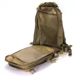Rucsac camuflaj, 2 compartimente, 2 buzunare, impermeabil, inchidere cu fermoar