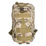 Rucsac camuflaj, 2 compartimente, 2 buzunare, impermeabil, inchidere cu fermoar
