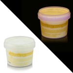 Vopsea invizibila fluorescenta reactiva uv, transparenta galbena recipient 30 g