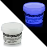 Vopsea invizibila fluorescenta reactiva uv, transparenta alba recipient 750 g