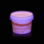 Vopsea invizibila fluorescenta reactiva uv, transparenta portocalie recipient 100 g
