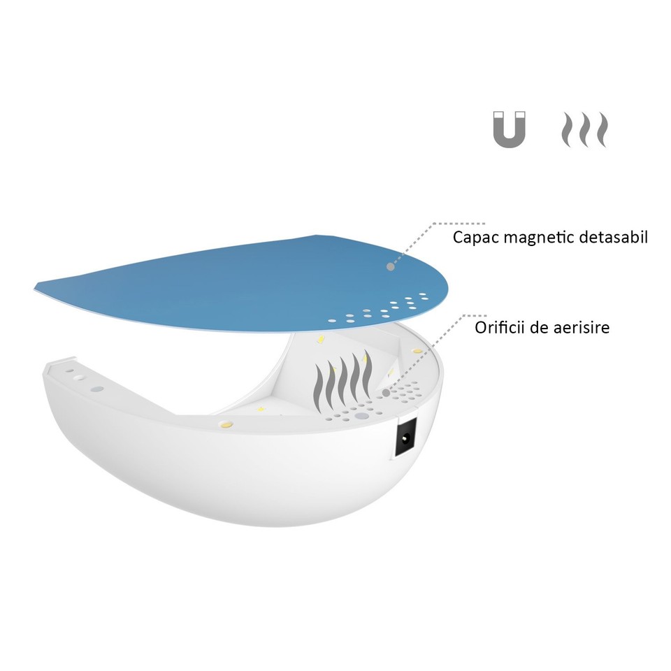 Lampa uv led 48w pentru manichiura, temporizator 4 optiuni, senzor infrarosu, mafiti