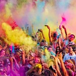 Set 6 culori pudra neon uv holi 100gr