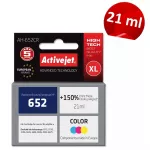 Cartus compatibil hp 652 xl color pentru hp, 21 ml, premium activejet, garantie 5 ani