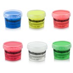 Vopsea uv neon colorata, set 6 nuante recipient 750 g