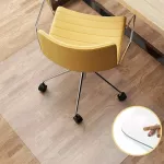 Covoras protectie pardoseala pentru scaun de birou, 120x90 cm, pvc transparent cu grosime de 0.5 mm