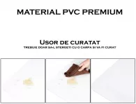 Covoras protectie pardoseala,140x100 cm, transparent, aspect mat, grosime 0.5 mm, pvc