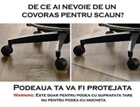 Covoras protectie pardoseala,140x100 cm, transparent, aspect mat, grosime 0.5 mm, pvc