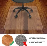 Covoras protectie pardoseala,140x100 cm, transparent, aspect mat, grosime 0.5 mm, pvc