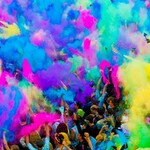 Set 6 culori pudra neon uv holi 100gr